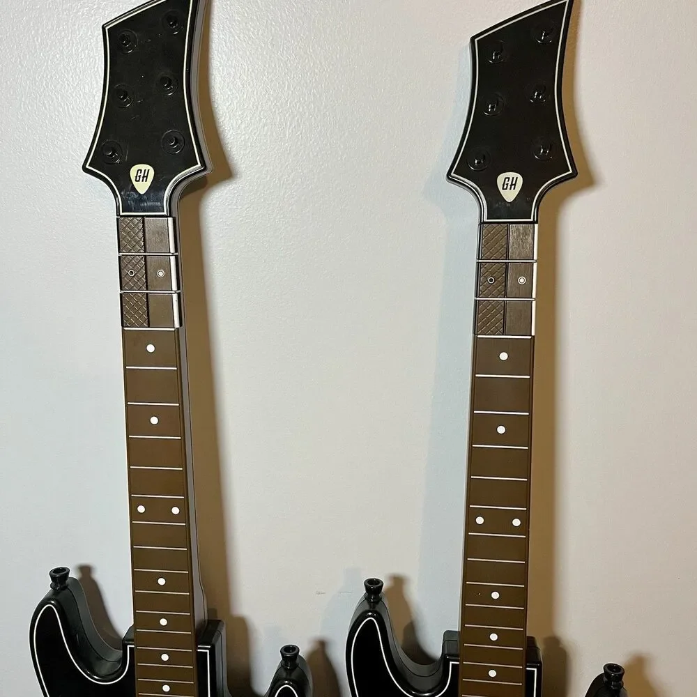 Set of 2 Guitar Hero PS4 Wireless Guitar Controllers Untested Parts Repair Lots